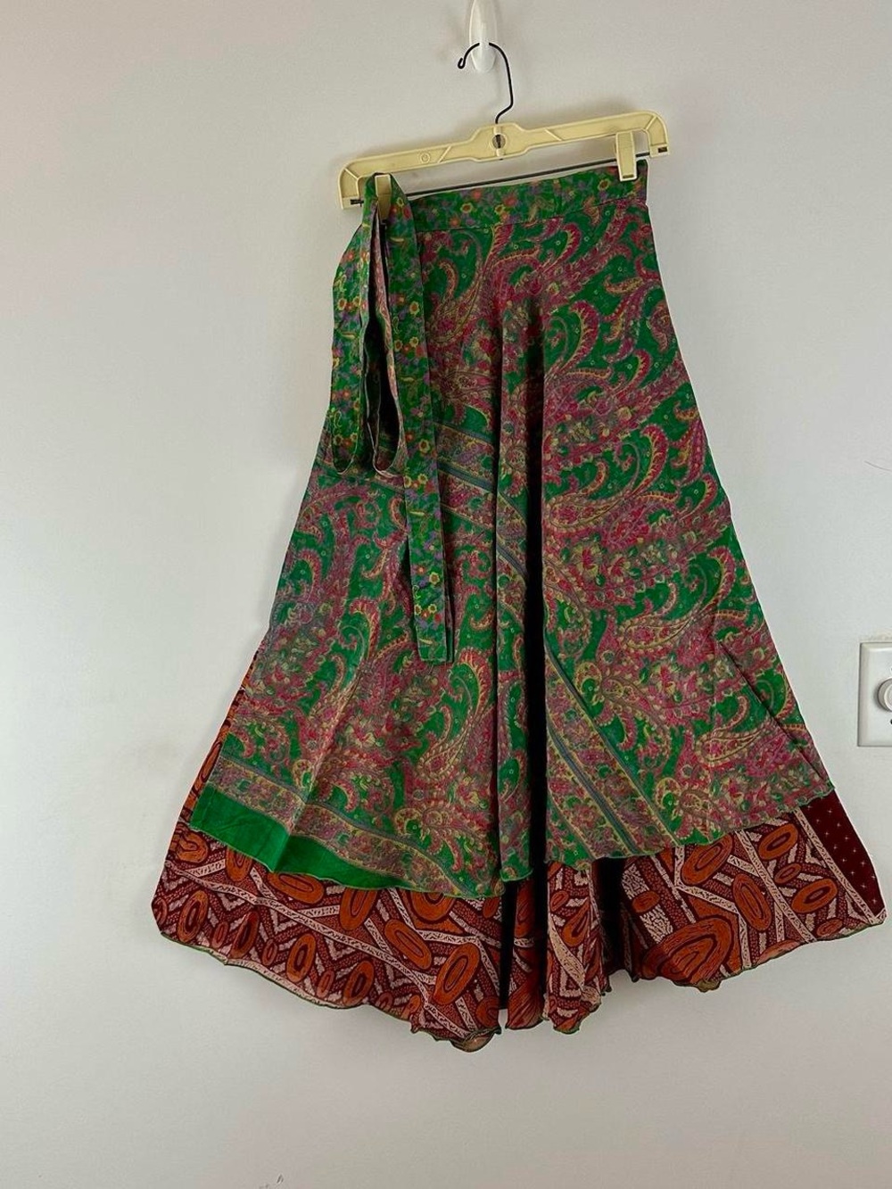 Reversible Wrap Maxi Skirts BINS912